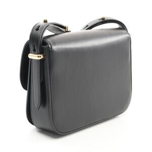 Prada Calf Leather Bag Shoulder Soft Black
